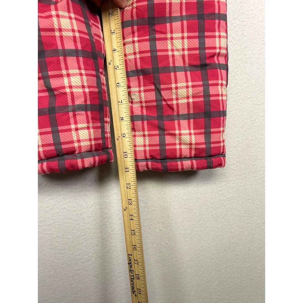 Winter OshKosh Bgosh Kids 2T Pink Plaid Insulated Snow‎ Bib Overalls B2117S46-KO